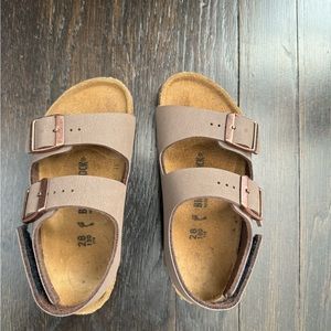 Birkenstock Toddler Milano Birko-Flor Sandal Mocha US 10-10.5
